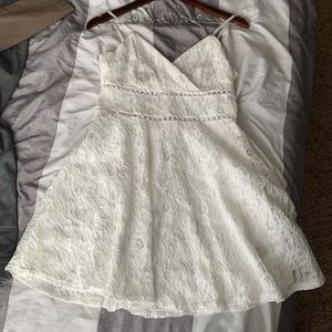 Cute white mini dress